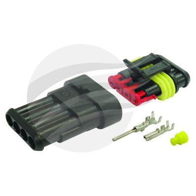 AMP SUPER SEAL KIT 4 WAY 14amp IP67 RATED WATERPROOF PKT 1