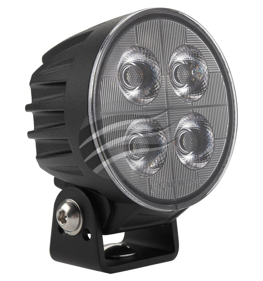 IGNITE LED ROUND WORKLAMP FLOOD BEAM 60 Deg 9-36V 40W 4 LEDs BLACK