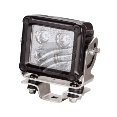 IGNITE LED SQUARE WORKLAMP FLOOD BEAM 9 - 36V 60W 4 LED's BLACK