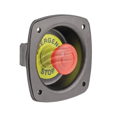 JAYLEC RECESSED MOUNT EMERGENCY STOP SWITCH LATCHING N/CLOSED & N/ OPEN CONTACTS