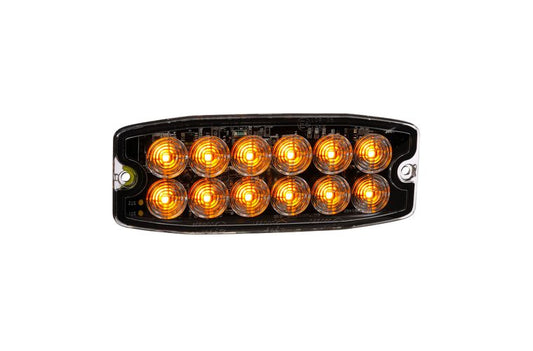 12/24V Super Slim Double Row LED Self Contained Warning Light