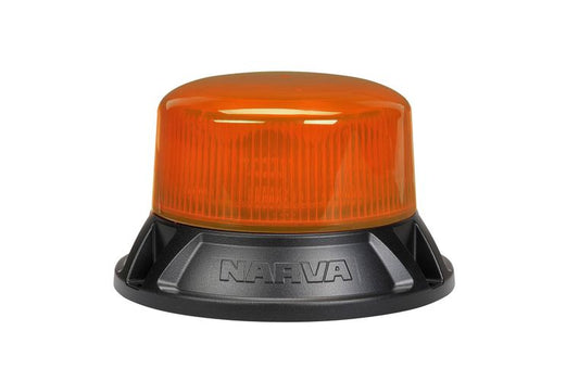 9-33 VOLT SHORT PROFILE EUROTECH HD LED STROBE/ROTATOR (AMBER), FLANGE BASE