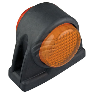 LED AUTO LAMPS RED/AMBER LED SIDE MARKER LAMP 12/24V 3 LEDs RUBBER HOUSING