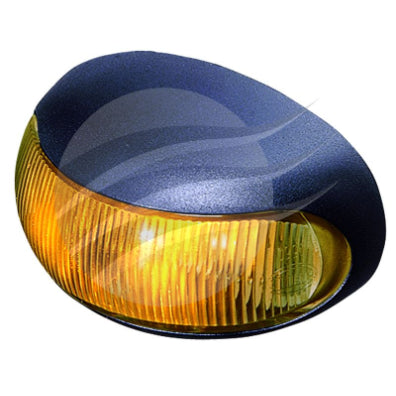 HELLA DURALED LED SUPPLMTRY SIDE MARKER LAMP 8-28V AMBER CAB MARKER BLACK HOUSING