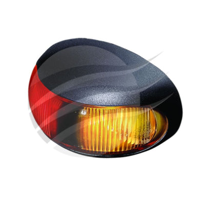 HELLA 4 PACK LED SiDE MARKER LMP AMB/RED 8-28V BLACK HSNG 2m CABLE