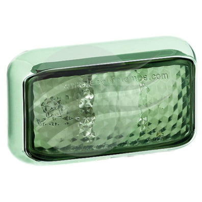 LED AUTO LAMPS LED RED/AMBER SIDE MARKER LAMP 12/24V CHROME HSNG 40cm CABLE  BLISTER PACK