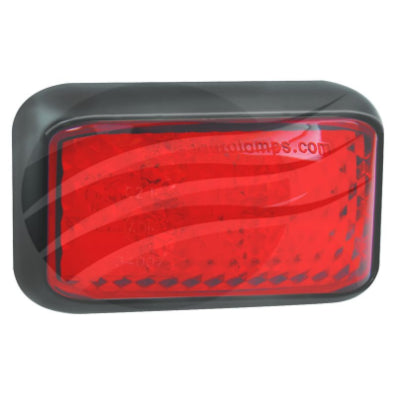 LED AUTO LAMPS LED REAR POSITION MARKER LAMP 10-30V BLACK HSNG 36cm CABLE   BULK PACK
