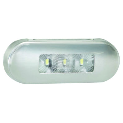 LED AUTO LAMPS LED REAR END OUTLINE MARKR LMP 12/24V 3 LED's STAINLESS STEEL HSNG 150mm LEAD