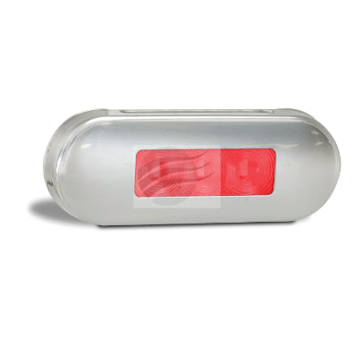 LED AUTO LAMPS LED REAR END OUTLINE MARKR LMP 12/24V 3 LEDs RED LENS S/STEEL HSNG 150mm LEAD