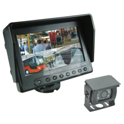 Jaylec 7" TFT LCD REVERSE CAMERA SYSTEM 12/24V  4x CAMERA INPUT