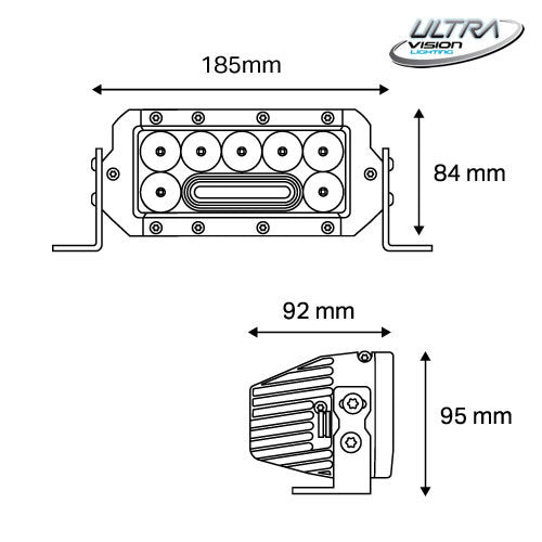 NITRO Maxx 55W 7" LED Light bar