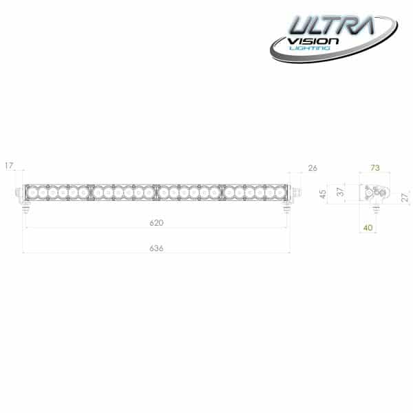 Raptor 120 LED 26.5" Light Bar