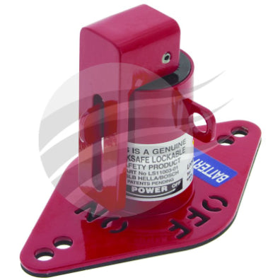 JAYLEC BATTERY MASTER SWITCH LOCKING SUIT HELLA/BOSCH MASTER SWITCH LOCKSAFE RED
